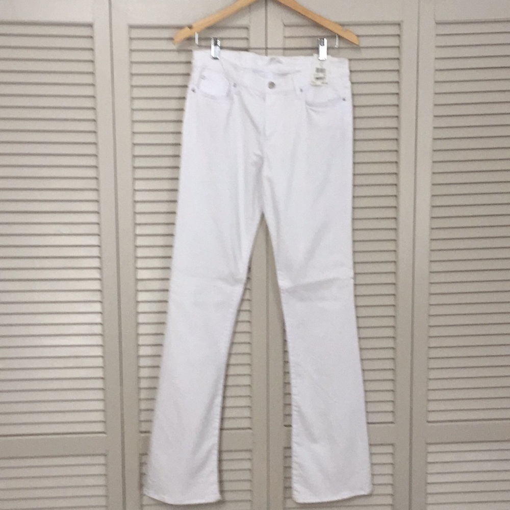 Else white boot cut jeans